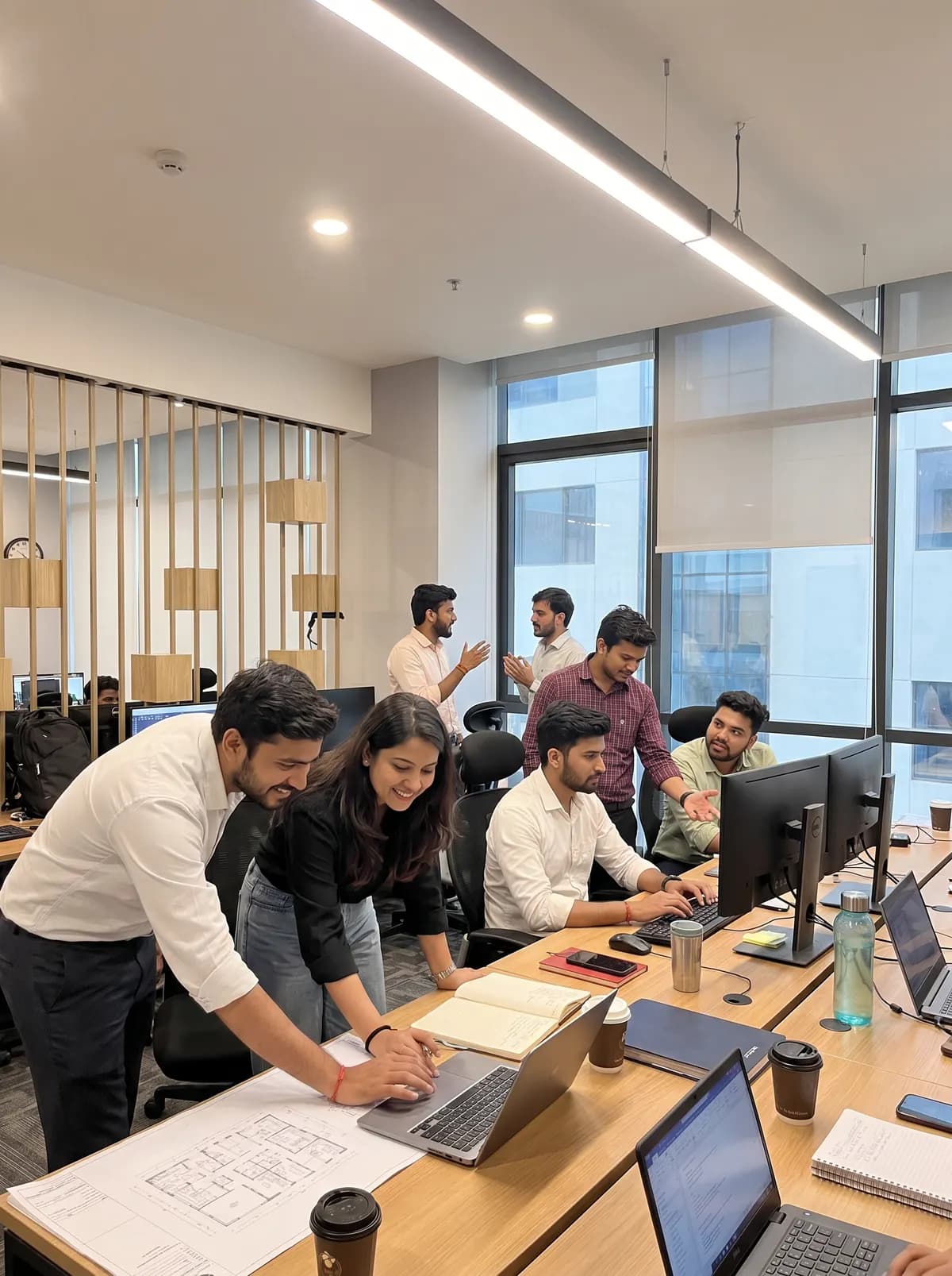 Convrse team collaborating at their Gurugram studio